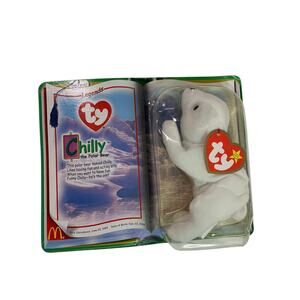 Vintage McDonalds Chilly The Polar Bear Ty Teenie Beanie New